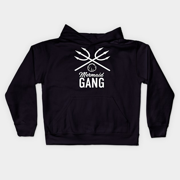 Mermaid Gang Kids Hoodie by ballhard